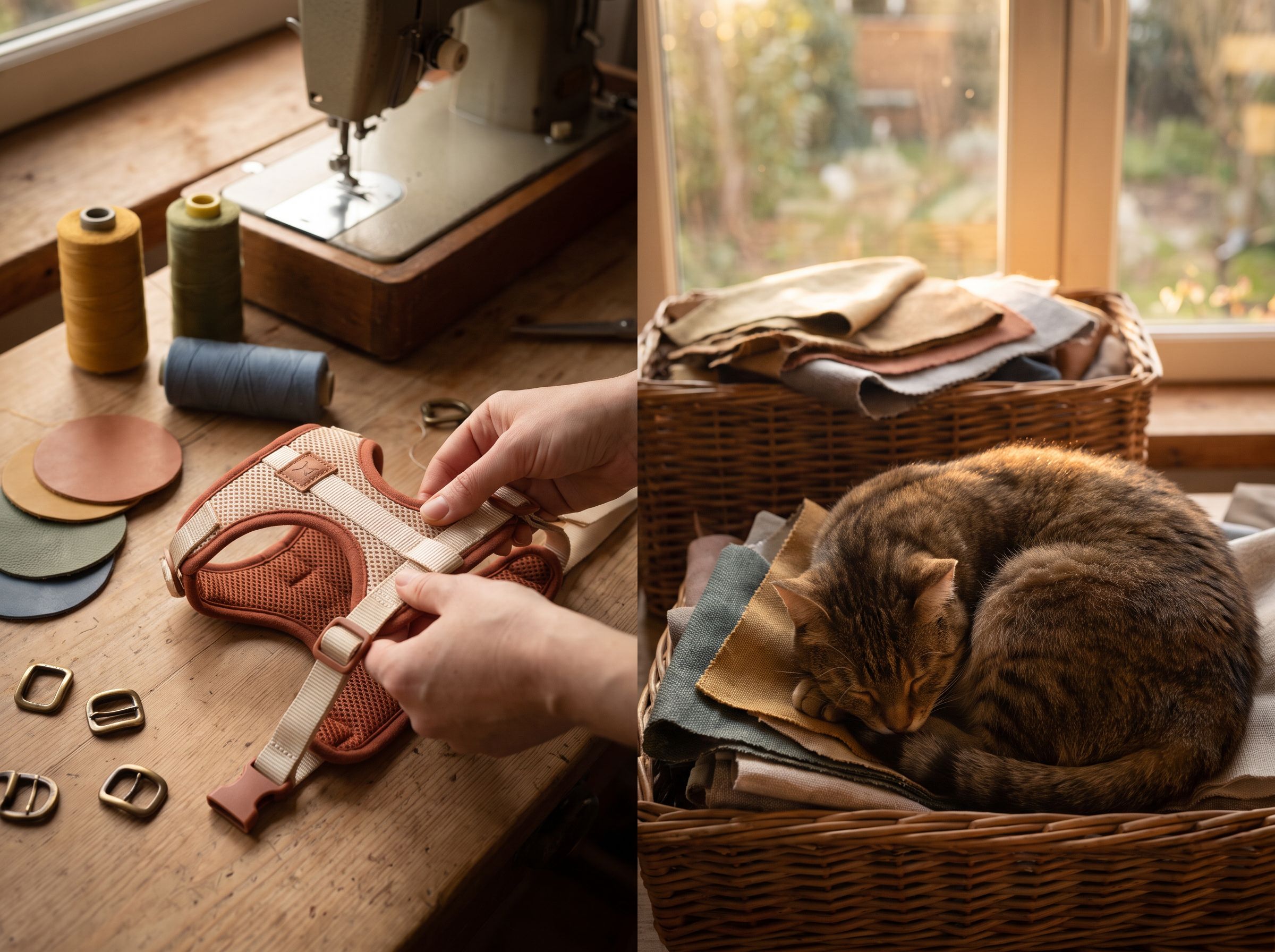 Un chat explore l'extérieur avec son harnais Harnais Chat